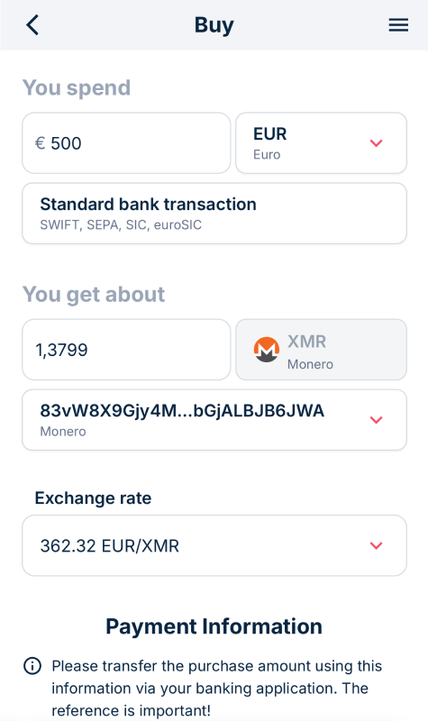 DFX Buy and Sell direkt in deine Wallet