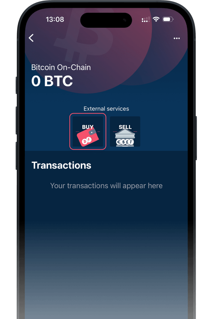 BTC Taro App Screenshot Lightning