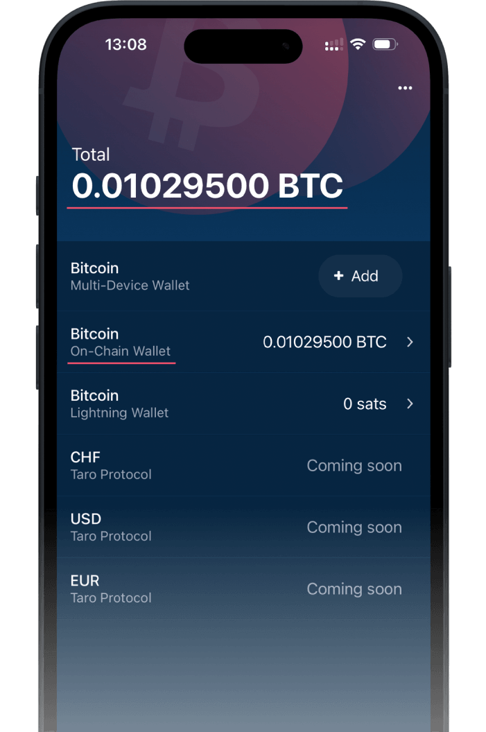 BTC Taro App Screenshot SPAR Zahlung